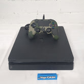 SONY GAME CONSOLE CUH-2102A PS4 Slim - 500GB with Wired CONTROLLER & Cords